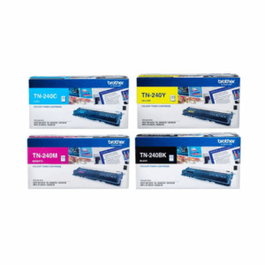Brother TN240BK, TN240C, TN240M, TN240Y Toner Cartridges – Black, Cyan, Magenta, Yellow