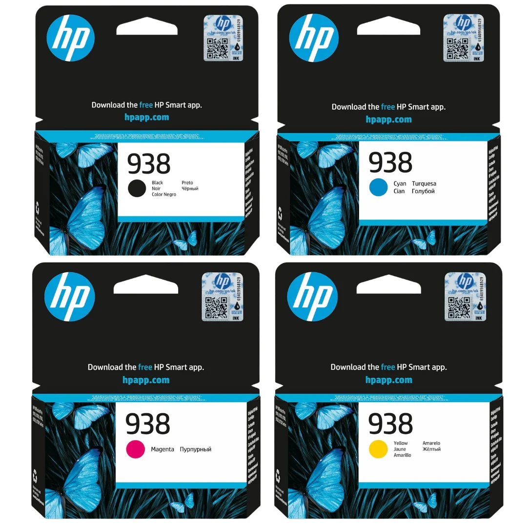 HP 938 Original Ink Cartridge – Black, Cyan, Magenta, Yellow