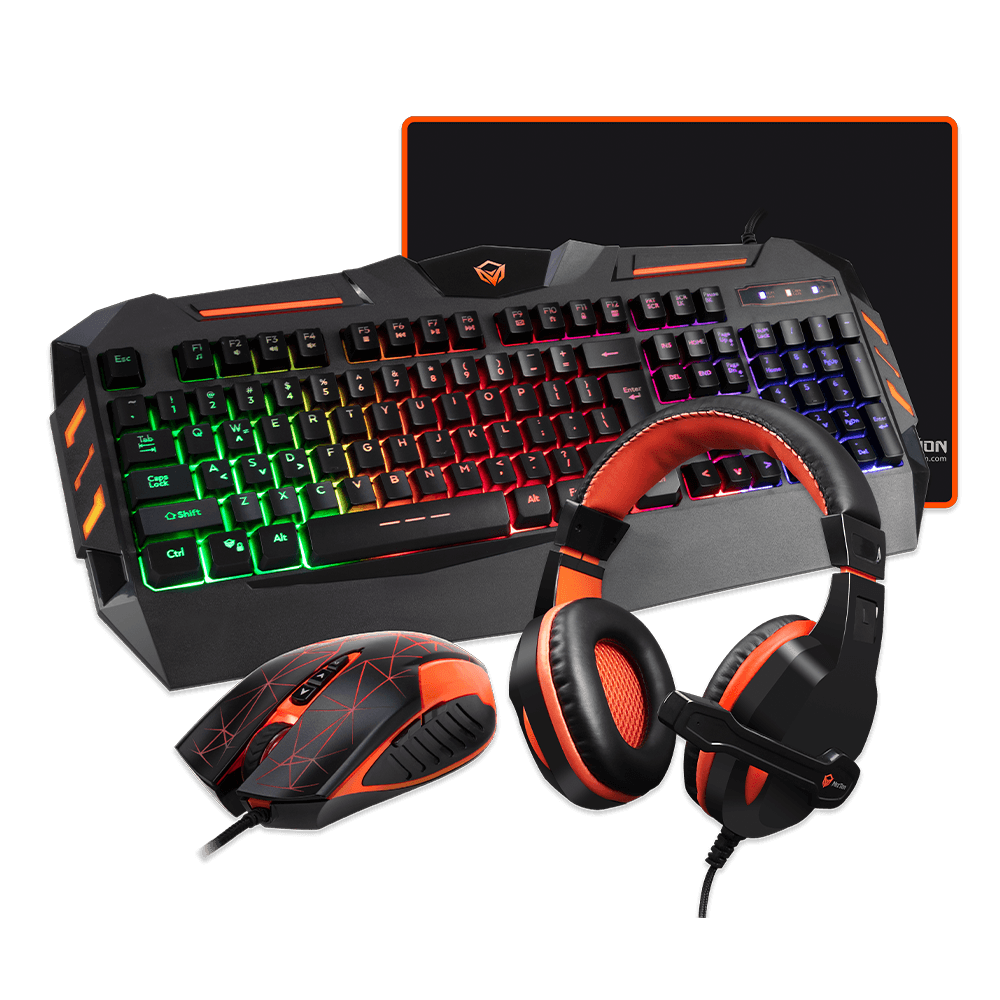 MeeTion C500 4 in 1 Gaming Kit – Keyboard, Mouse, Headset, Mouse Pad