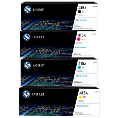 HP 415A Original LaserJet Toner Cartridge – Black, Cyan, Magenta, Yellow