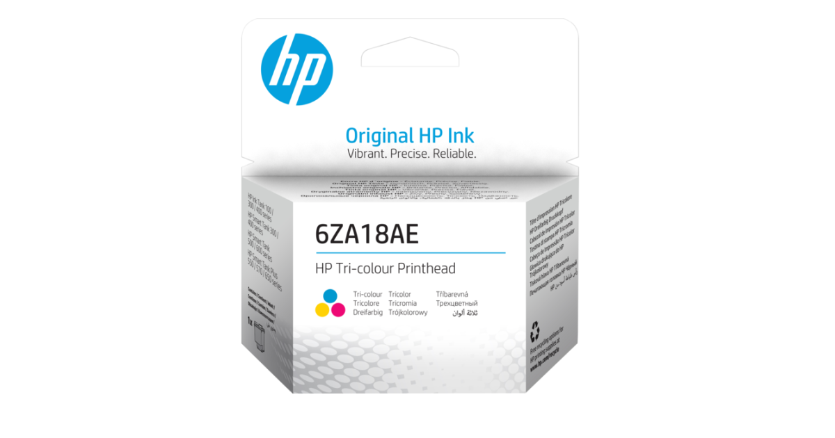 HP 6ZA17AE Black &amp; 6ZA18AE Tri-color Printhead