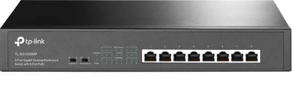 TP-Link 8-Port Gigabit Desktop/Rackmount PoE+ Switch (TL-SG1008MP)